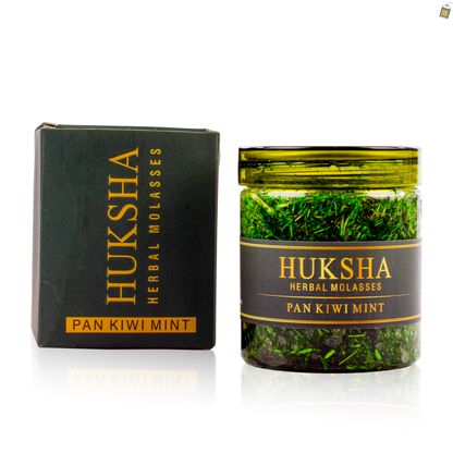Huksha Herbal Pan Kiwi Mint Hookah Flavor - 250g Jar