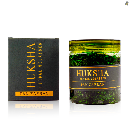 Huksha Herbal Pan Zafran Hookah Flavor - 250g Jar