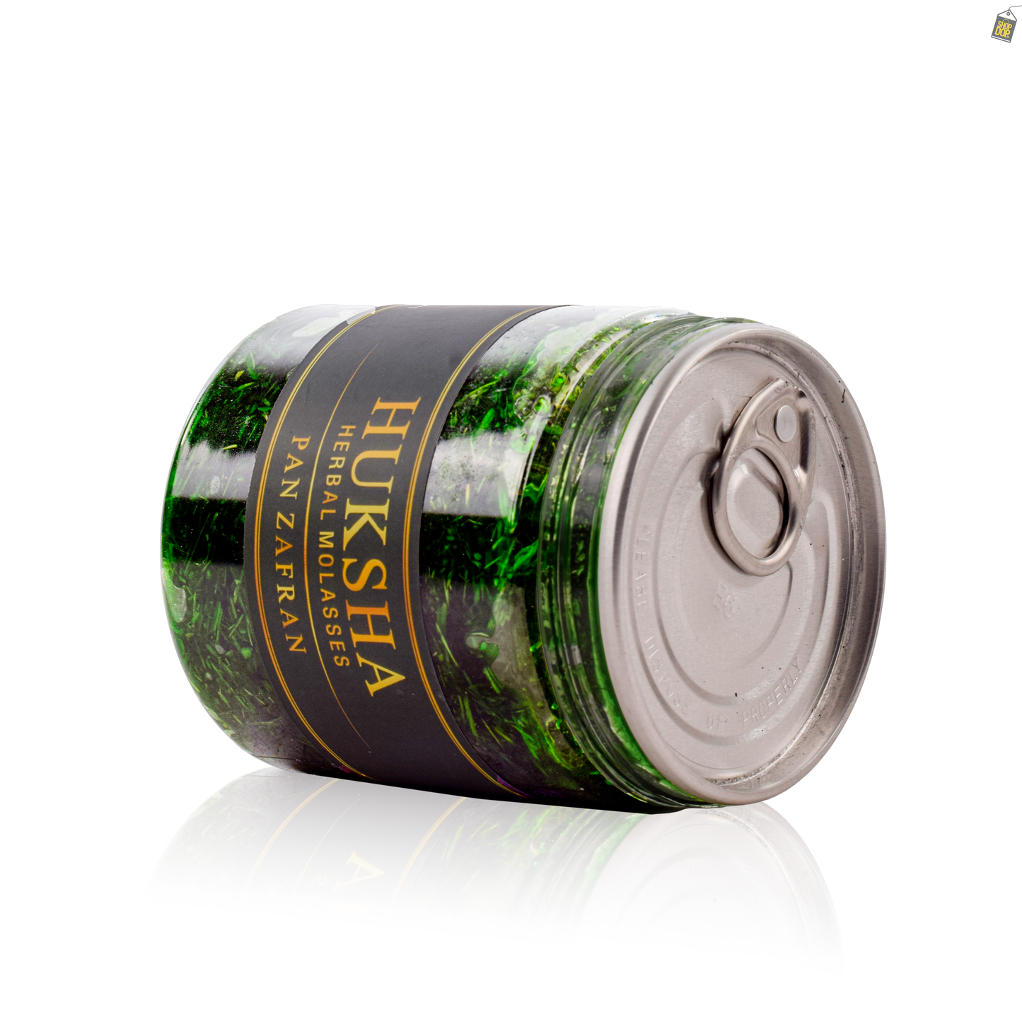 Huksha Herbal Pan Zafran Hookah Flavor - 250g Jar