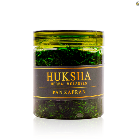 Huksha Herbal Pan Zafran Hookah Flavor - 250g Jar
