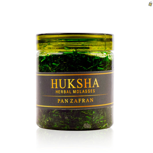 Huksha Herbal Pan Zafran Hookah Flavor - 250g Jar