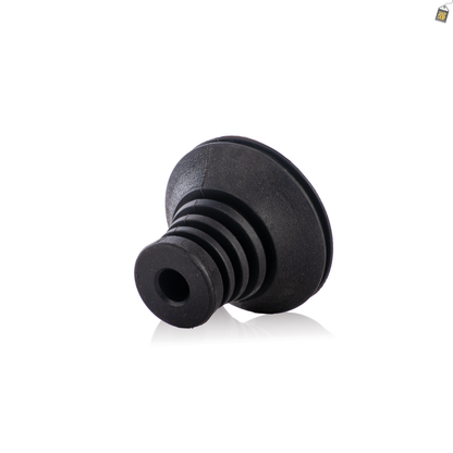 Hydra Chillum / Bowl (Silicone Covered Clay) - Black