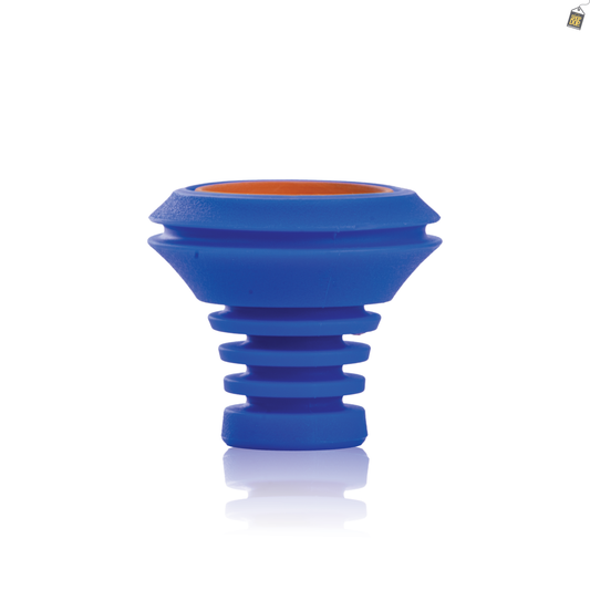 Hydra Chillum / Bowl (Silicone Covered Clay) - Blue