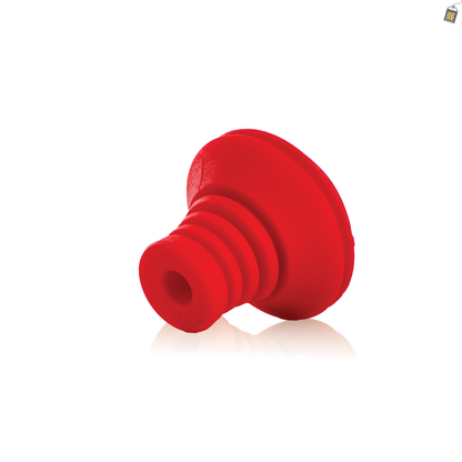 Hydra Chillum / Bowl (Silicone Covered Clay) - Red