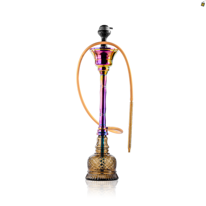 VG France Iceboom Hookah - Rainbow Stem / Grey Base