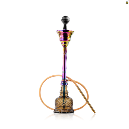 VG France Iceboom Hookah - Rainbow Stem / Grey Base