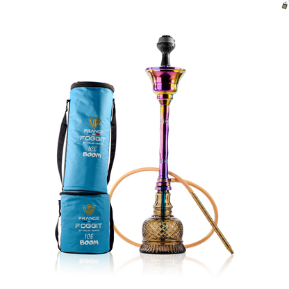 VG France Iceboom Hookah - Rainbow Stem / Grey Base