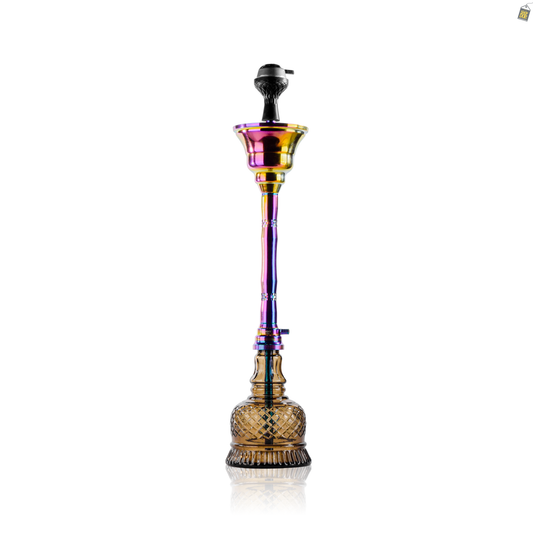VG France Iceboom Hookah - Rainbow Stem / Grey Base