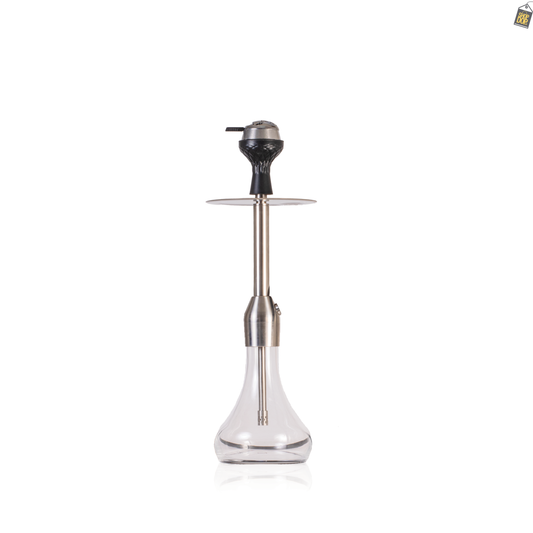 Infinity Hookah - Silver Stem / Transparent Base