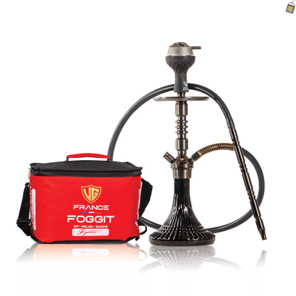 VG Joe R3 Hookah with Bag - Black Stem / Black Line Base