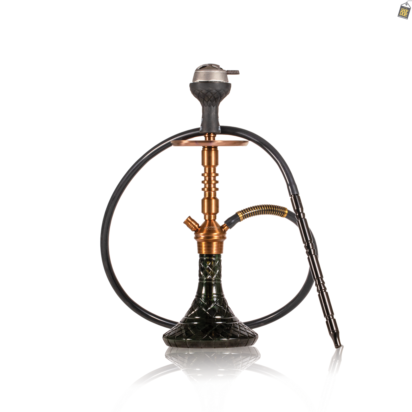 VG Joe R3 Hookah with Bag - Bronze Stem / Black Base