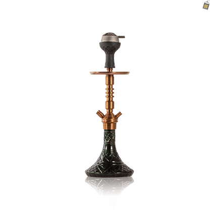 VG Joe R3 Hookah with Bag - Bronze Stem / Black Base