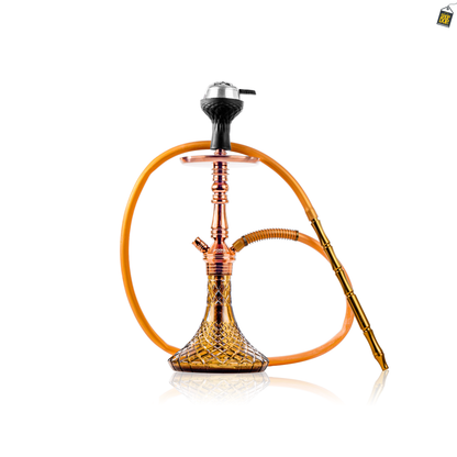 VG Joe Shin Hookah with Bag - Bronze Stem / Grey Base
