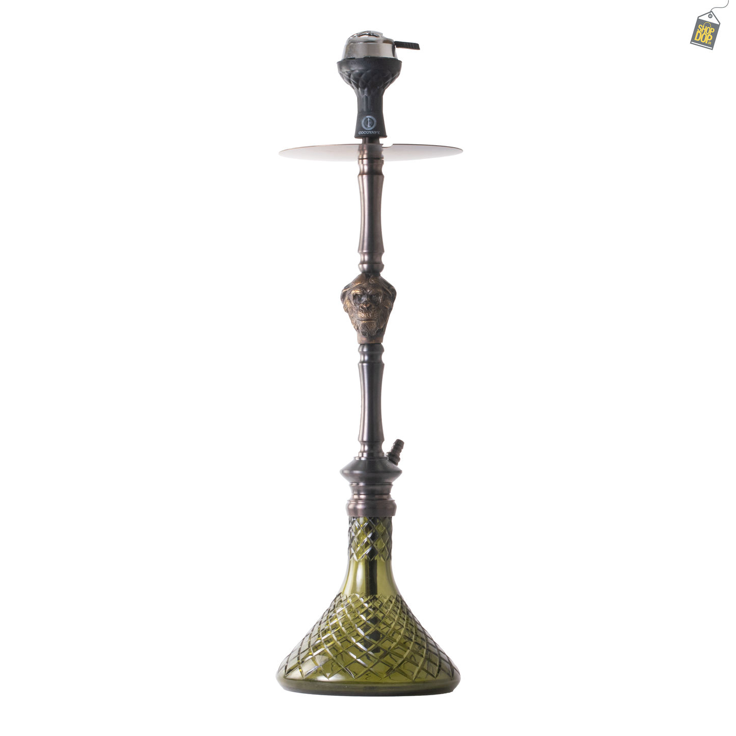 COCOYAYA Jungle Series Wild Jo Hookah - Bronze (Green Base)