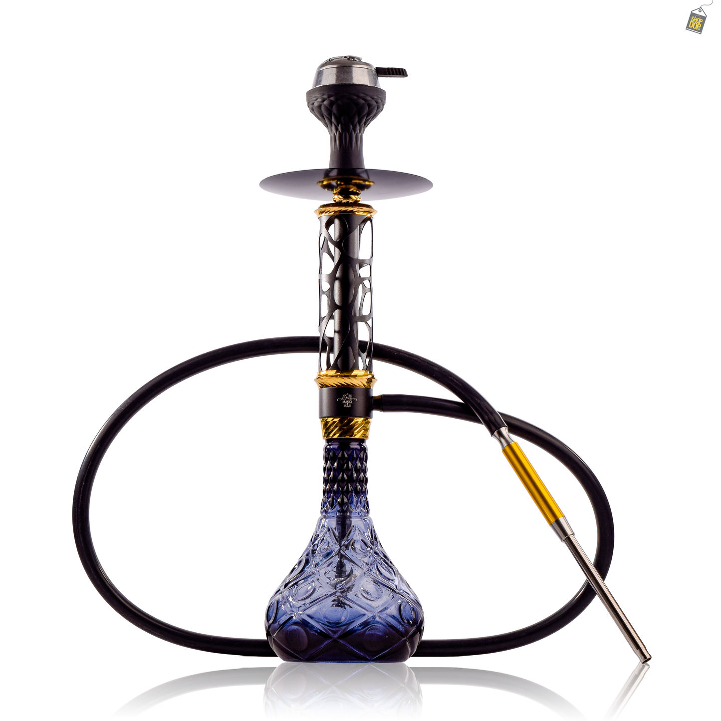 Jungle Roar Hookah with Bag - Black