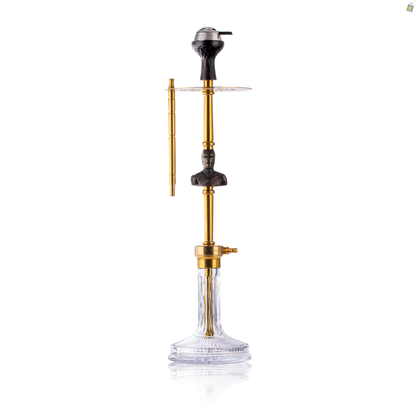 COCOYAYA Jungle Series Ironman Hookah - Gold (Transparent Base)