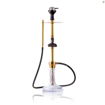 COCOYAYA Jungle Series Ironman Hookah - Gold (Transparent Base)