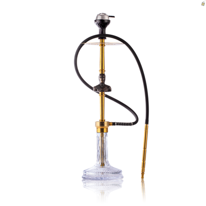 COCOYAYA Jungle Series Ironman Hookah - Gold (Transparent Base)