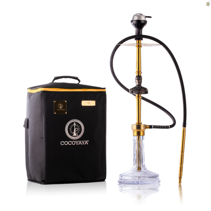 COCOYAYA Jungle Series Ironman Hookah - Gold (Transparent Base)