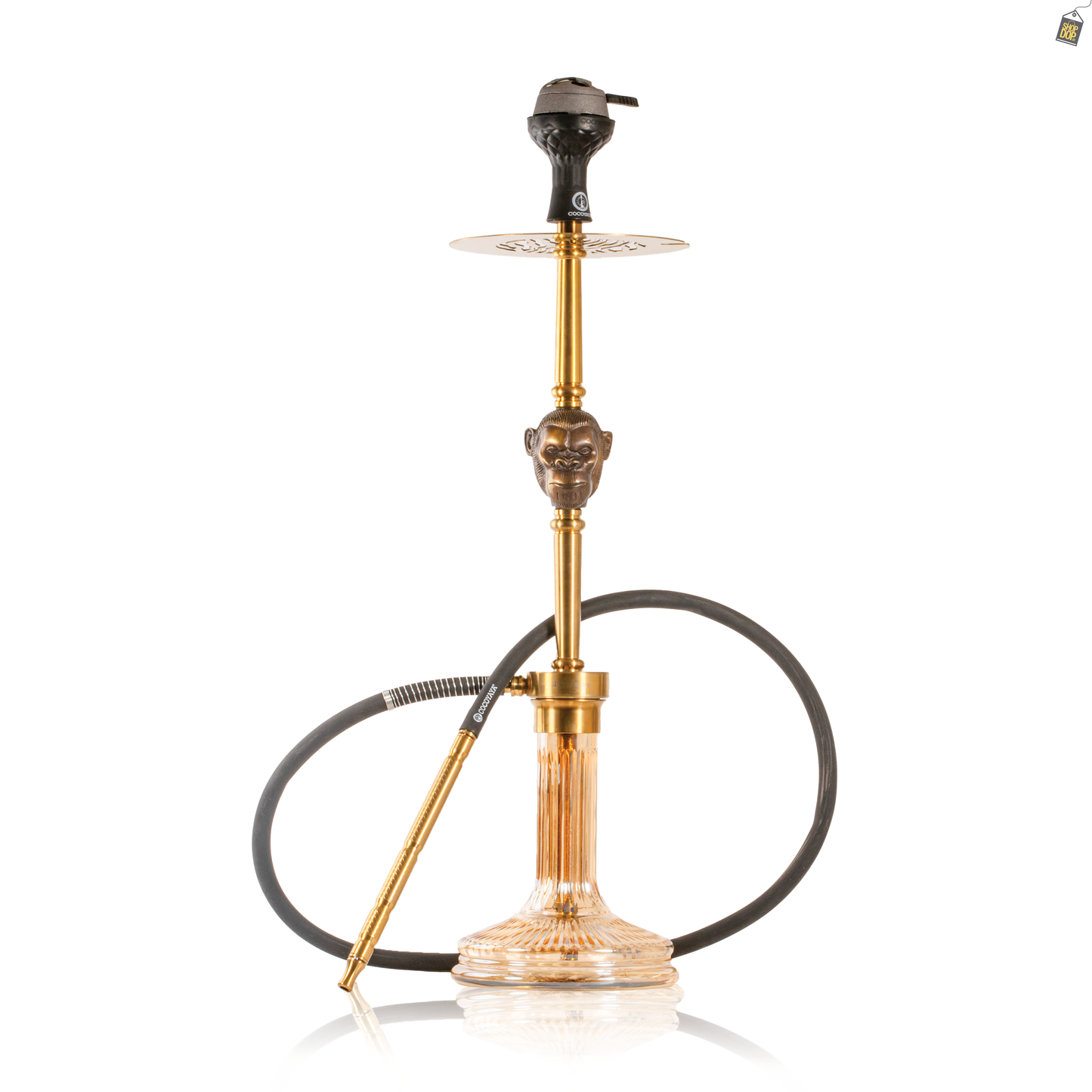 COCOYAYA Jungle Series Wild Jo Hookah - Golden Stem / Gold Base