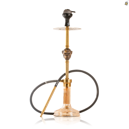 COCOYAYA Jungle Series Wild Jo Hookah - Golden Stem / Gold Base