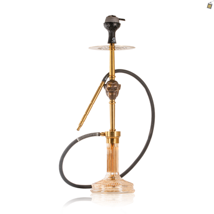 COCOYAYA Jungle Series Wild Jo Hookah - Golden Stem / Gold Base