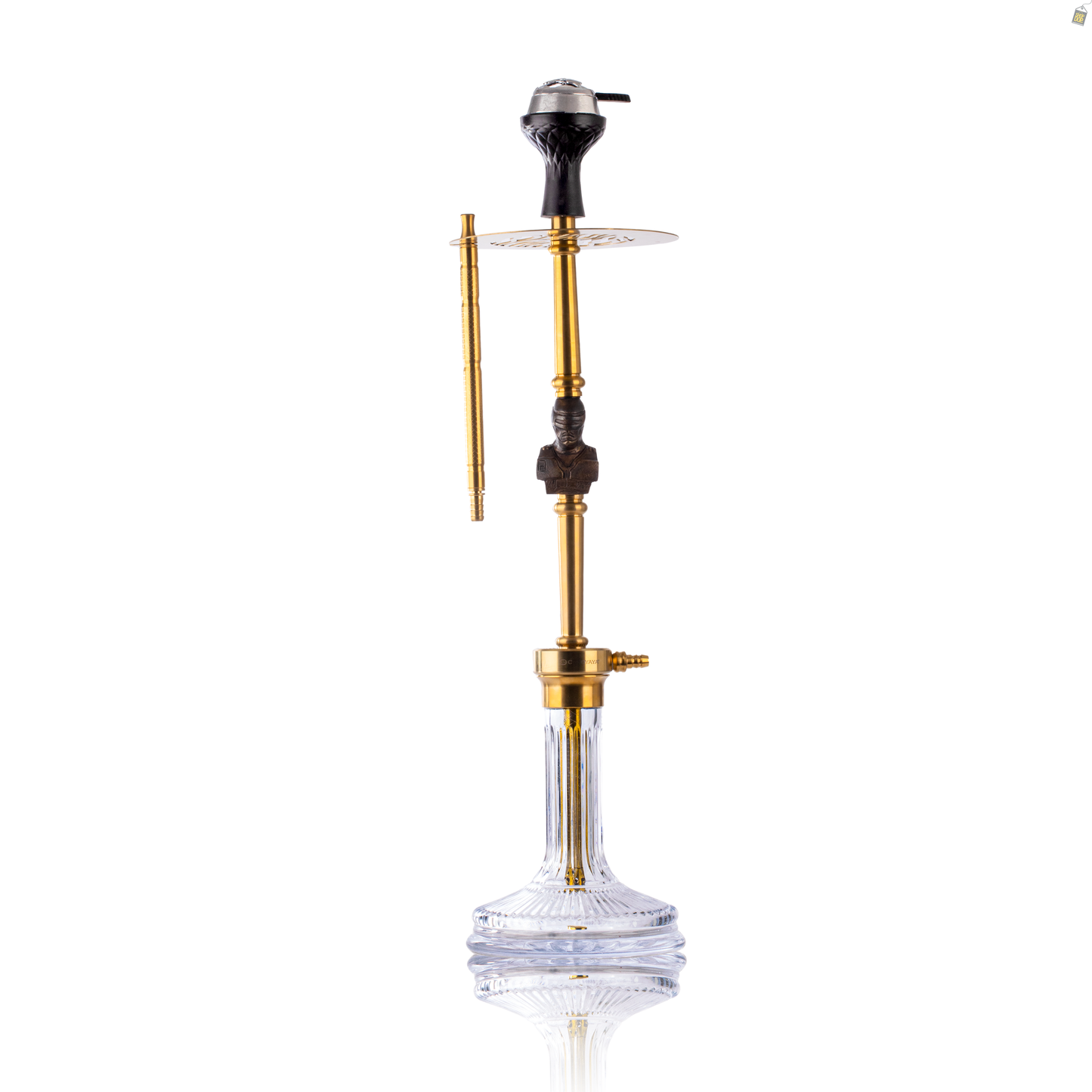 COCOYAYA Jungle Series Robocop Hookah - Gold (Transparent Base)
