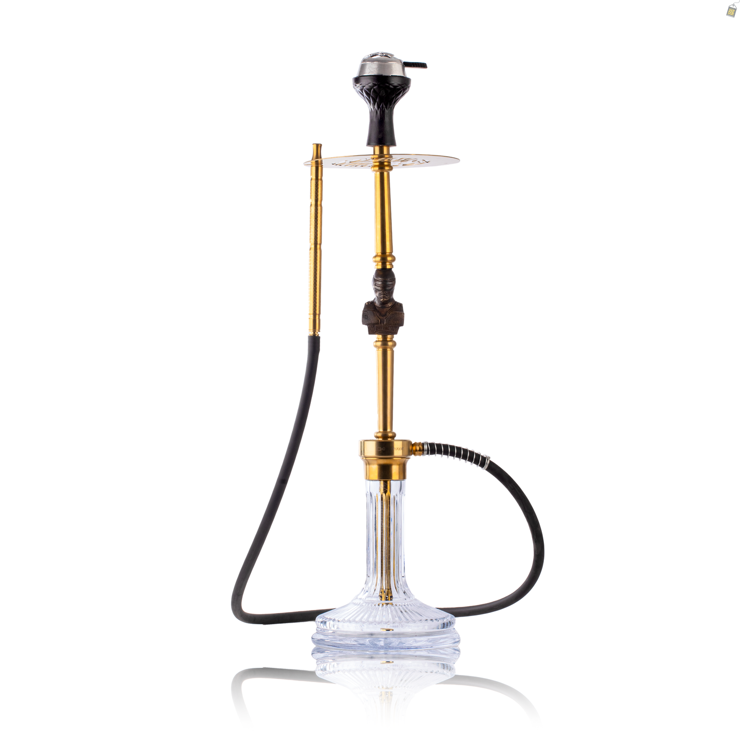 COCOYAYA Jungle Series Robocop Hookah - Gold (Transparent Base)