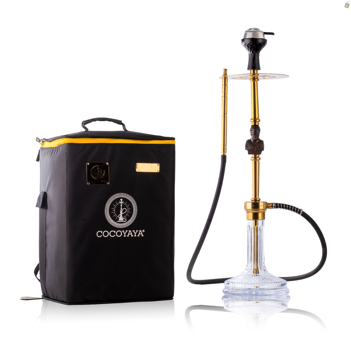 COCOYAYA Jungle Series Robocop Hookah - Gold (Transparent Base)