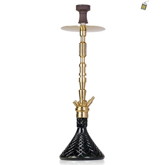 COCOYAYA King Series Hookah - Gold Stem / Black Base