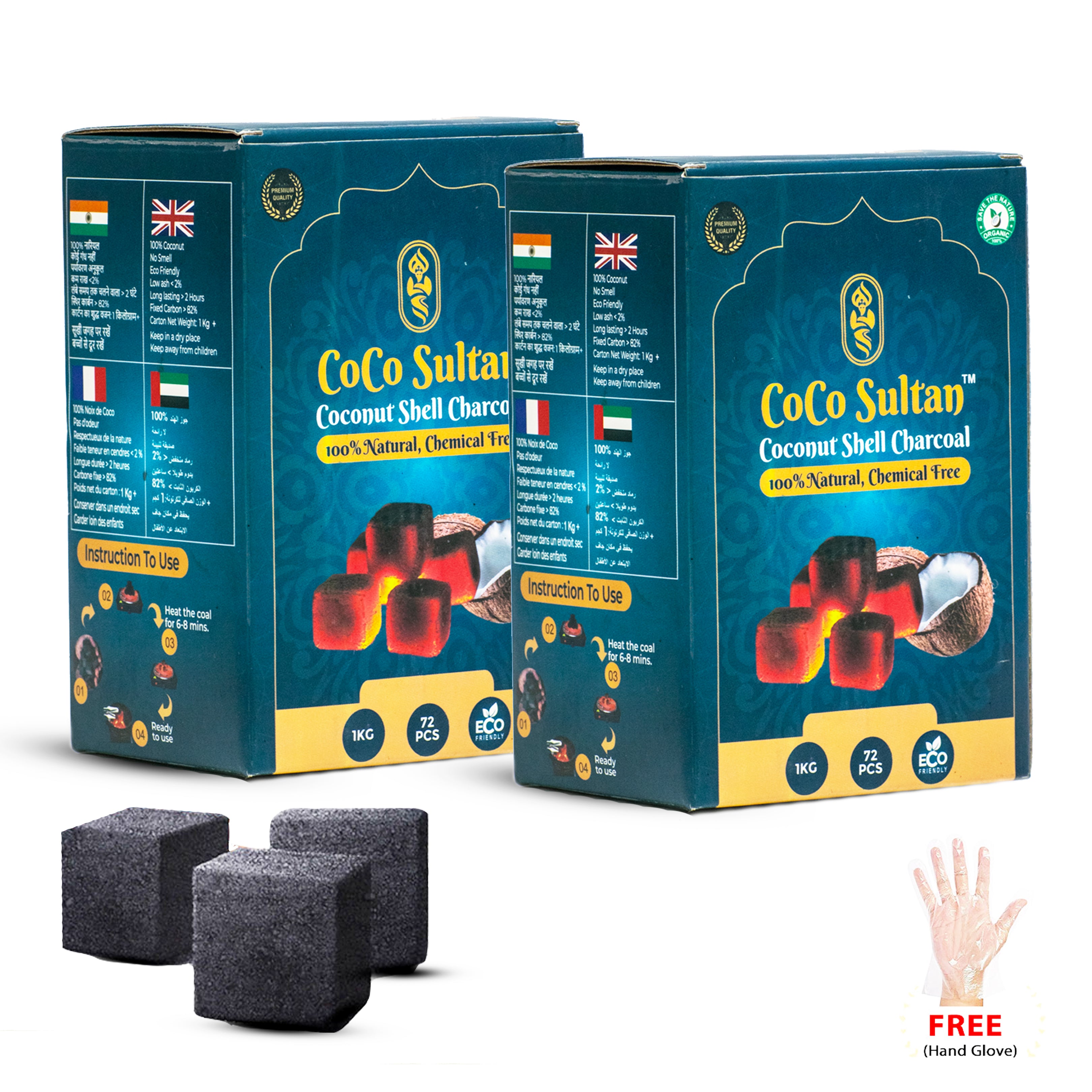 Coconut Charcoal for Hookah - Popular Brands | All Packs – shopdop.in