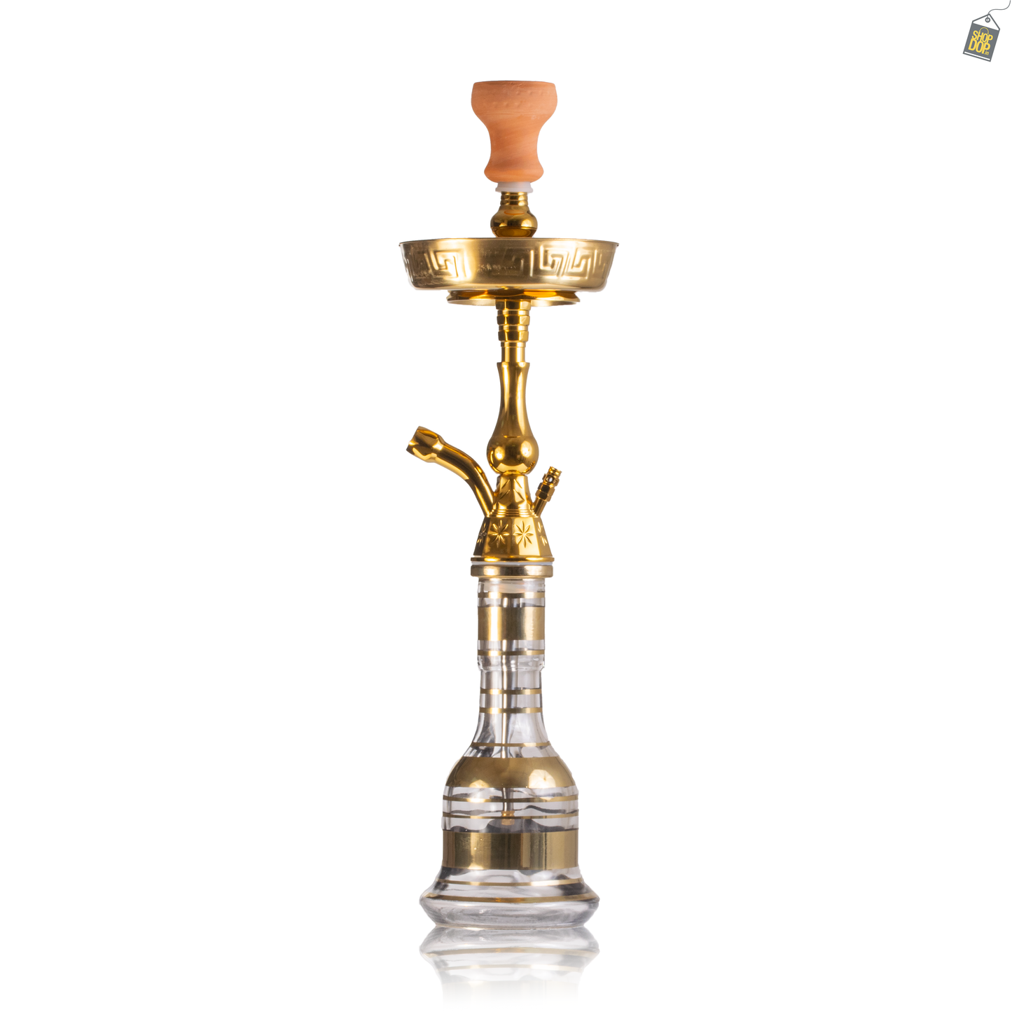 Thugs Medium Khalil Hookah with Case - Gold