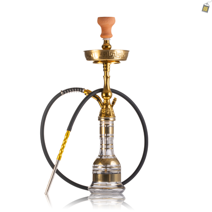 Thugs Medium Khalil Hookah with Case - Gold