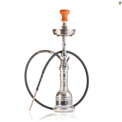 Thugs Medium Khalil Hookah with Case - Silver