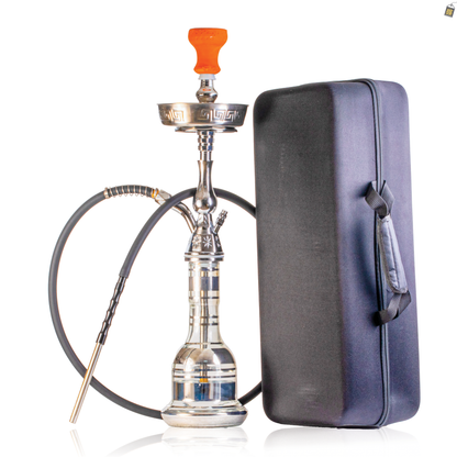 Thugs Medium Khalil Hookah with Case - Silver