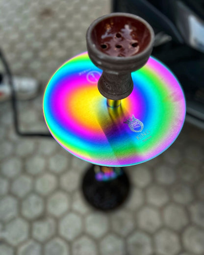 COCOYAYA King Series Hookah - Rainbow (Black Base)