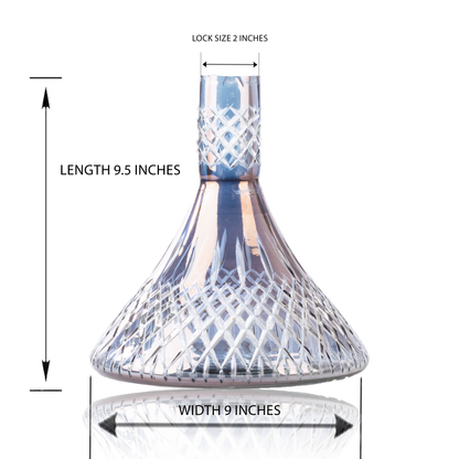 King Series Type Hookah Glass Base Only - Grey