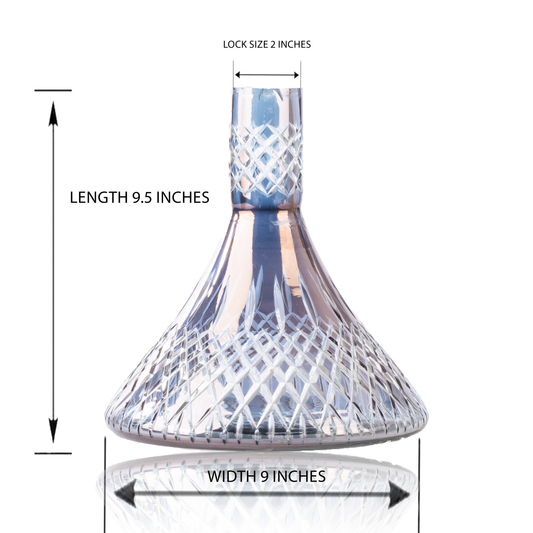 King Series Type Hookah Glass Base Only - Grey