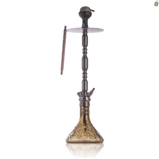 COCOYAYA King Series Brando Hookah - Black Stem / Light Green Base