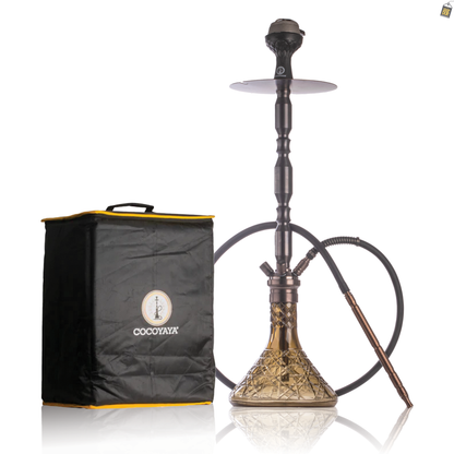 COCOYAYA King Series Brando Hookah - Black Stem / Light Green Base