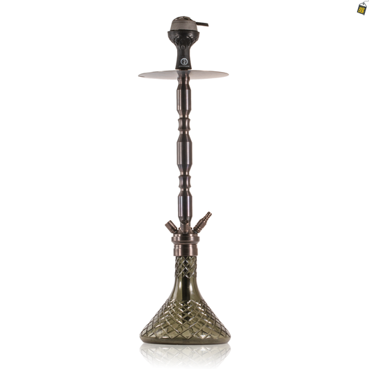 COCOYAYA King Series Brando Hookah - Bronze Stem / Grey Base