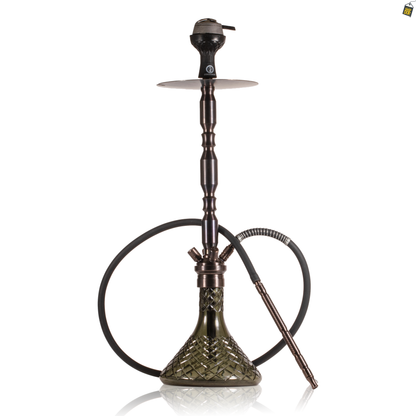 COCOYAYA King Series Brando Hookah - Bronze Stem / Grey Base