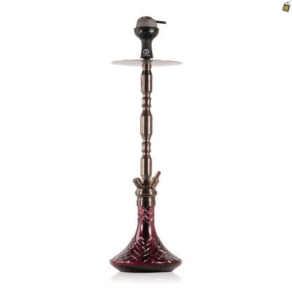 COCOYAYA King Series Brando Hookah - Bronze Stem / Purple CGB Base