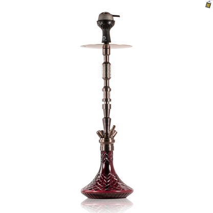 COCOYAYA King Series Dario Hookah - Bronze Stem / Purple CGB Base