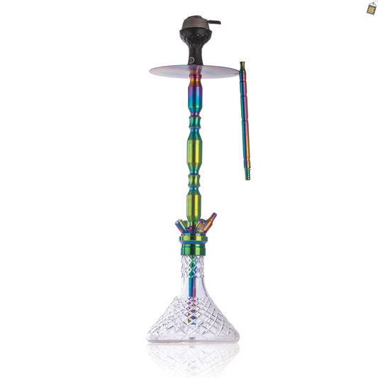COCOYAYA King Series Brando Hookah - Rainbow Stem / Trans. Base