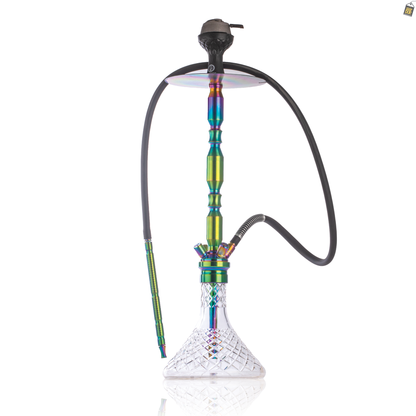 COCOYAYA King Series Brando Hookah - Rainbow Stem / Trans. Base