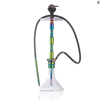 COCOYAYA King Series Brando Hookah - Rainbow Stem / Trans. Base