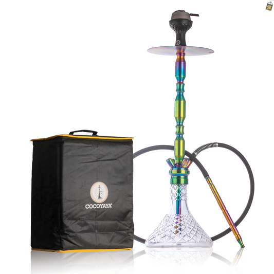 COCOYAYA King Series Brando Hookah - Rainbow Stem / Trans. Base