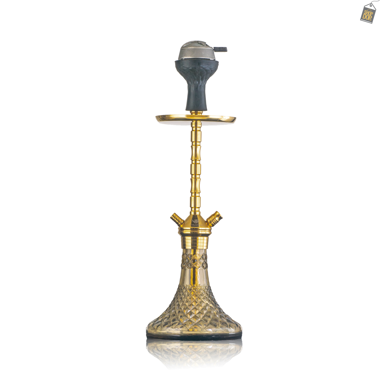 Fighter Hookah L5 - Golden Stem / Grey Base