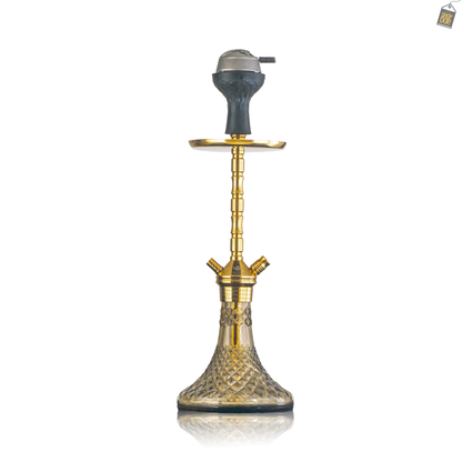 Fighter Hookah L5 - Golden Stem / Grey Base
